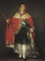 Ferdinand 7in his Robes of State portrait Francisco Goya
